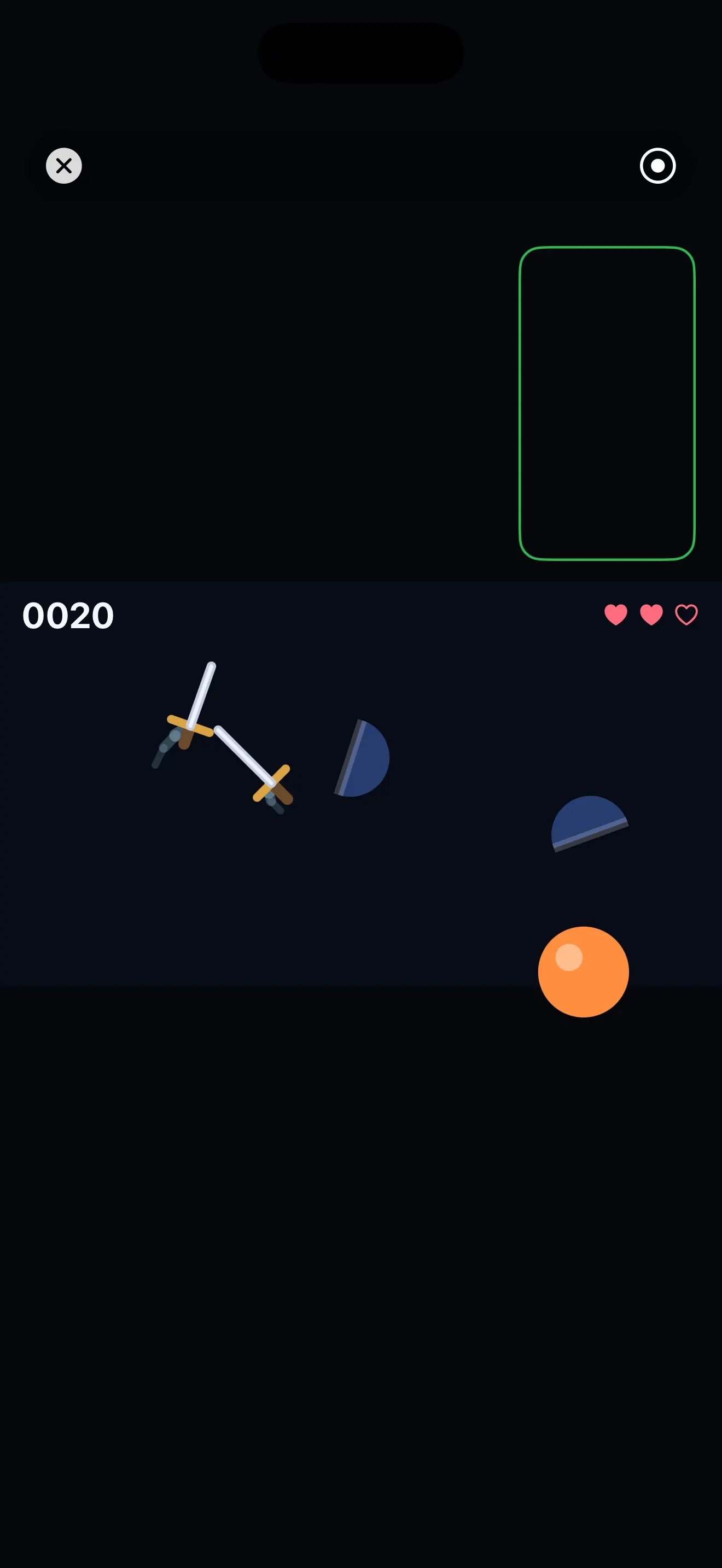 Motion Maker running in the internal iPhone build